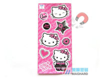 Flat Hello Kity Shaped Personalized Fridge Magnet With Pp Lamination