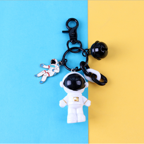 Personalized Plastic Spaceman Keychain