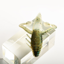 TIDE Soft Lure TD-9040 Grub Decoy - Silicone Swim Worm for Freshwater and Saltwater