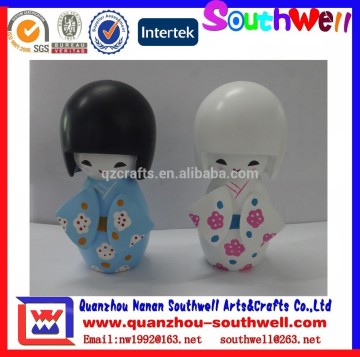 custom Japanese kokeshi girls dolls