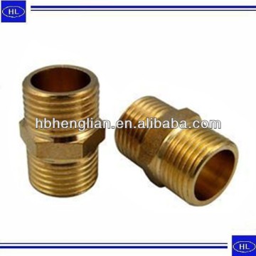 casting copper double pipe nipple,double thread pipe nipple,