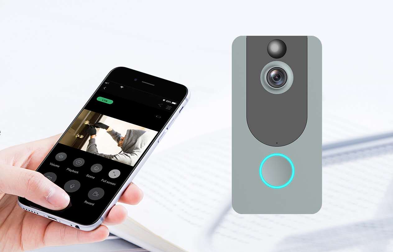 Smart V7 Doorbell Home Security Camera Doorbell