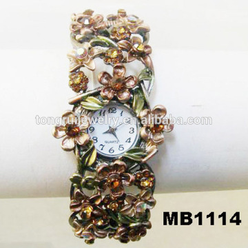 ladies flower vintage bangle watches