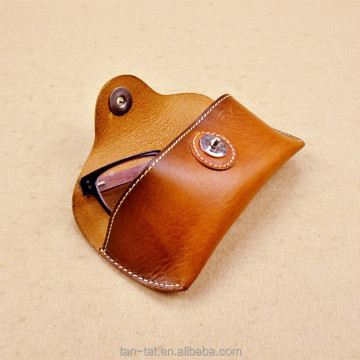 Hard Leather Eyeglass Case