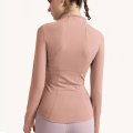 Veste de glissière en gros de la glissière en nylon spandex rose