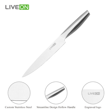 8 Inch Kitchen Slicing Knife Hollow Handle