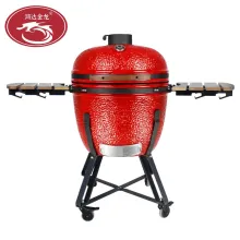 BBQ Smoker Ceramic Green Egg Grill Kamado Grill 21 24 26 Inch