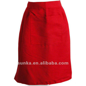 Plain Cotton Hot Red Aprons ON SALE