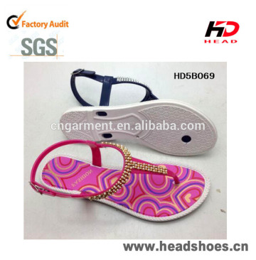 PCU lady slippers women casual sandals wholesale china fasion lady slippers HD5B069