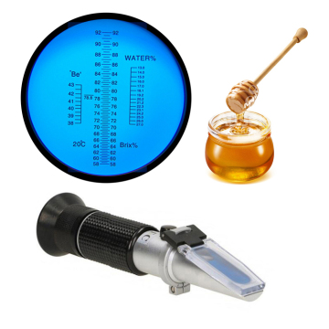 Portable Honey Handheld Refractometer 3 in 1 Honey Meter