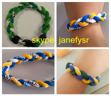 Rock style elastic braided bracelet