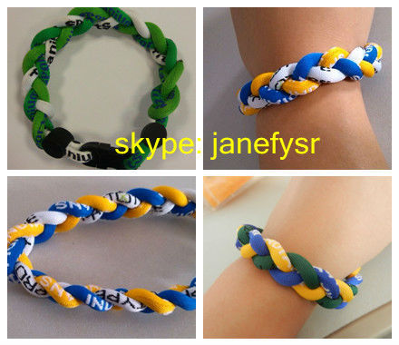 Rock style elastic braided bracelet