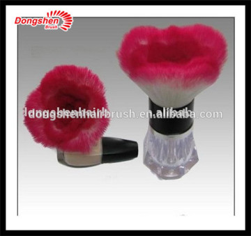 brush heart refillable powder cosmetic brush dispensing brush makeup