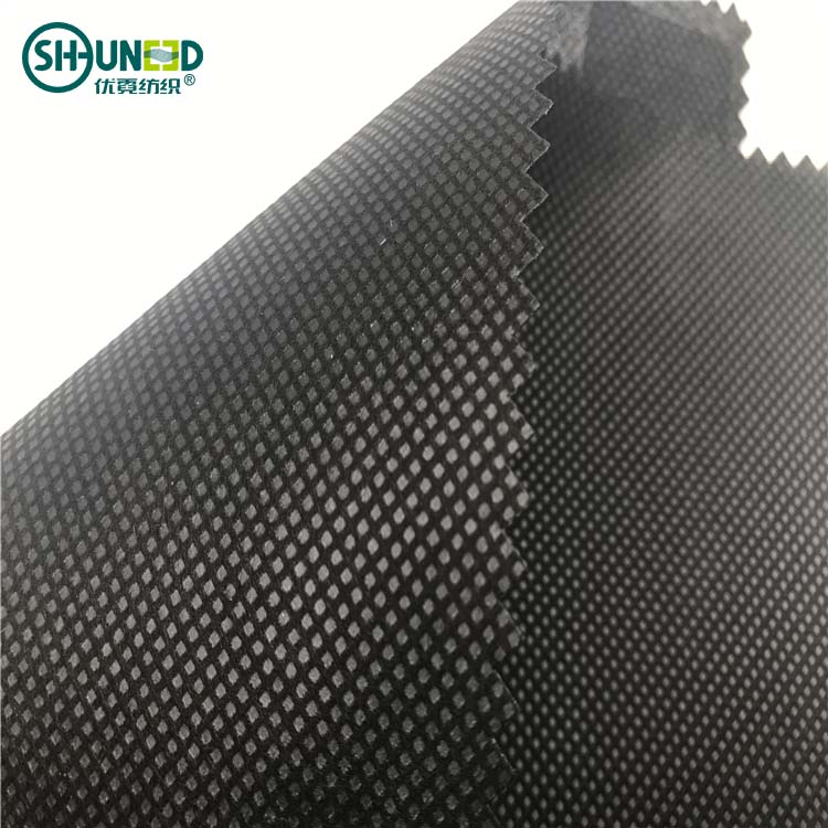 50gsm Black Eco-Friendly PP Spunbond Non Woven Fabric Rolls for Bags Manufacturing