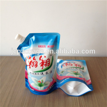 1000g liquid detergent spout bag/liquid detergent packaging bag