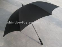 30" black Golf umbrella,Straight umbrella, Promotion golf umbrella