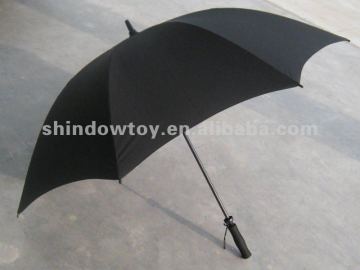 30" black Golf umbrella,Straight umbrella, Promotion golf umbrella