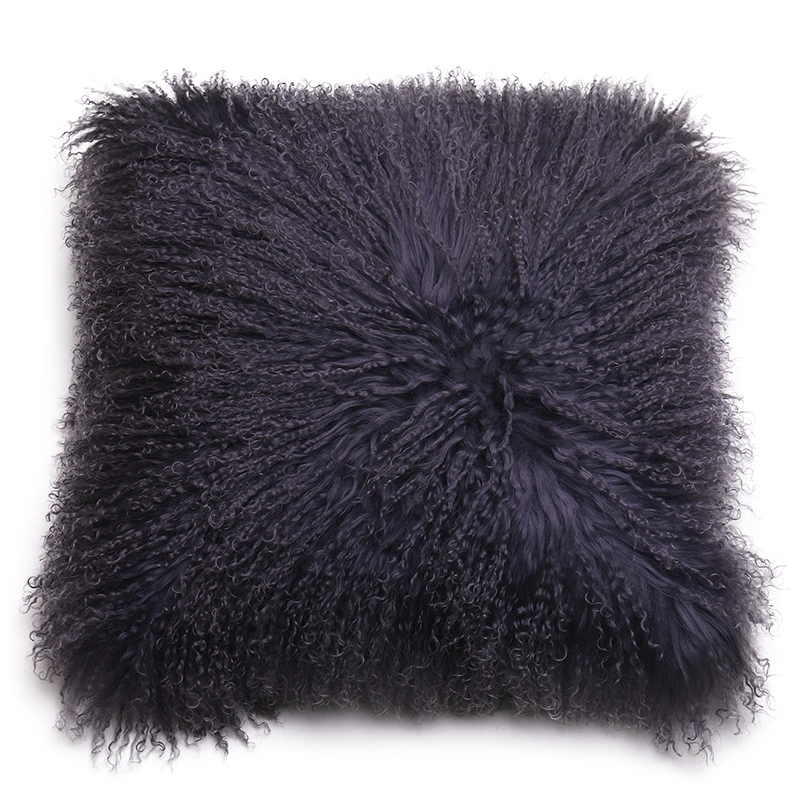 Sheepskin Cushion Fur Pillow Plush Cushion Made in China