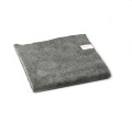 Serviette de séchage de nettoyage de voiture en microfibre sans bord 16x16 po gris