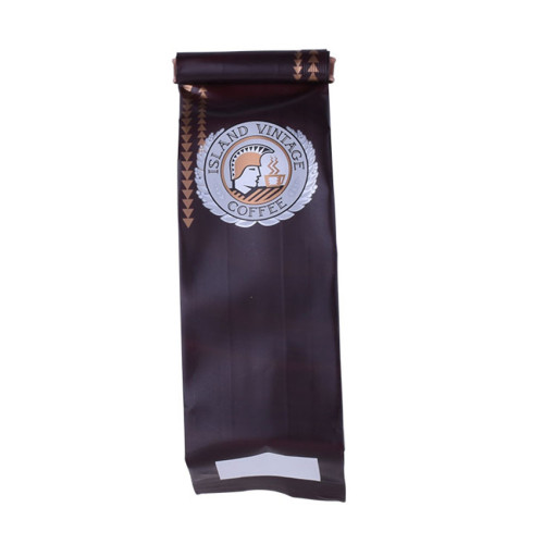 ブリキのネクタイとバルブが付いた銅製のカスタマイズされたプリントブロックボトムバッグ