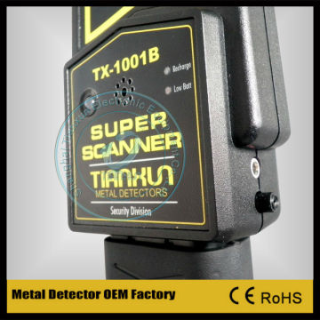 TX-1001B Terascan Hand Held Metal Detector Rechargeable Hand Held Metal Detector