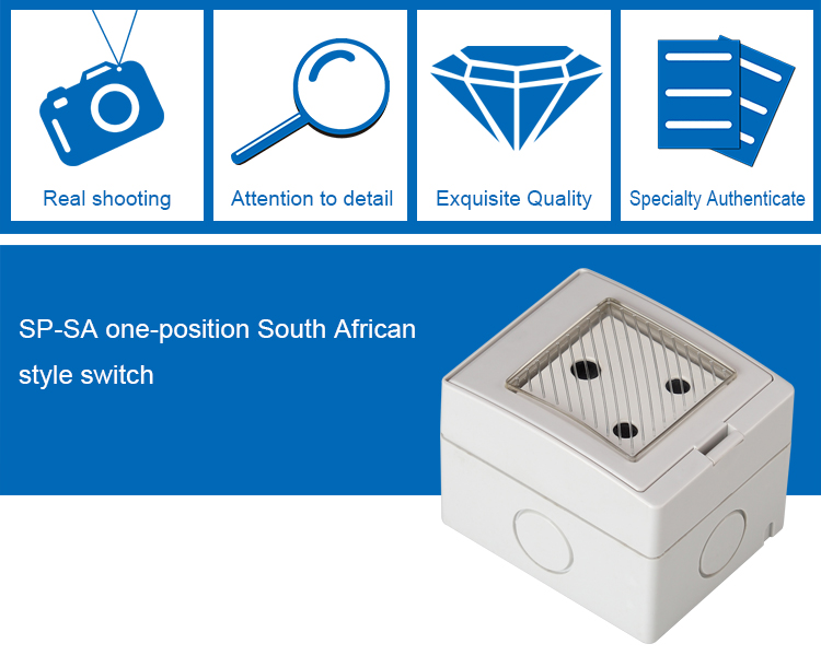 SAIP/SAIPWELL New Product Abs/Pc 16A 220V Outlet With Ce Waterproof Extension Socket