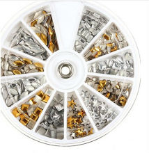 3D Star nail gold silver decorations metallic nail necessary