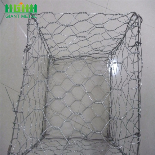 PVC bersalut kotak Mesh Glass Rock Untuk Gabion