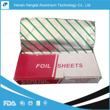 pop up or precuted aluminium foil sheet