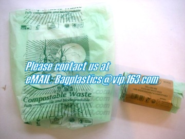 BIO BAGS, COMPOSTABLE SACKS, CORN BAGS, CORN STARCH BAGS