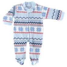 Luvable Friends USA Hudson Baby Boys Fleece Zipper Sleep N Play #55050