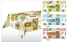 Printed flower modern designs wholesale overlock-thread flannel table cloth