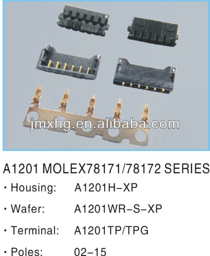 MOLEX connector 1.2MM 5 pins connector,Automotive connector/PCB Connector,MOLEX connector 1.2mm pitch