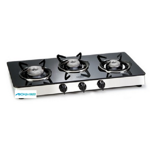 Glass Gas Stove 3 Acoustic Burners