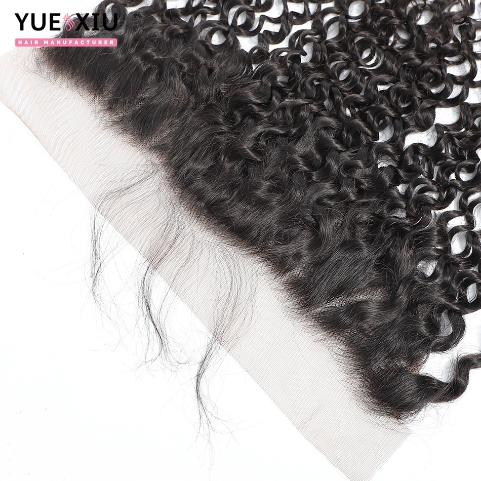 Free Parting 130% Density Unprocessed Virgin Human Hair Lace Closure With Baby Hair