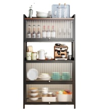 Kitchen Metal Shelf Storage Rack - Multi-function Organizer