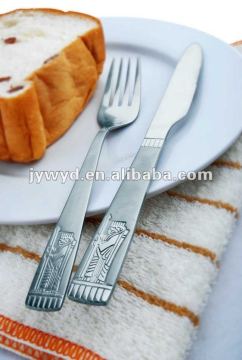 Royal Style Stainless Steel Tableware With Sand Blast