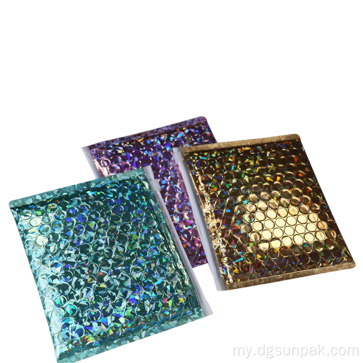Rainbow Rose Rose ရွှေဒြပ်စင် Mailers အိတ်များ