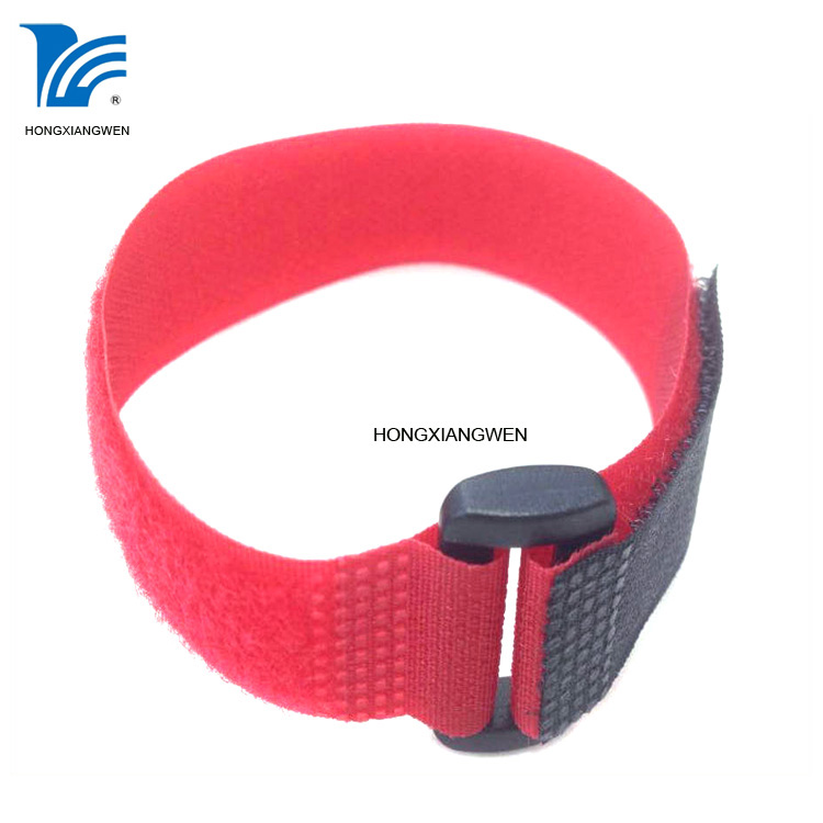 Adjustable Hook And Loop Binding Strap With Buckle