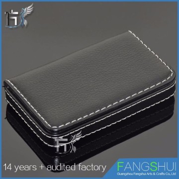 Free sample genuine leather name card holder leather card case selling