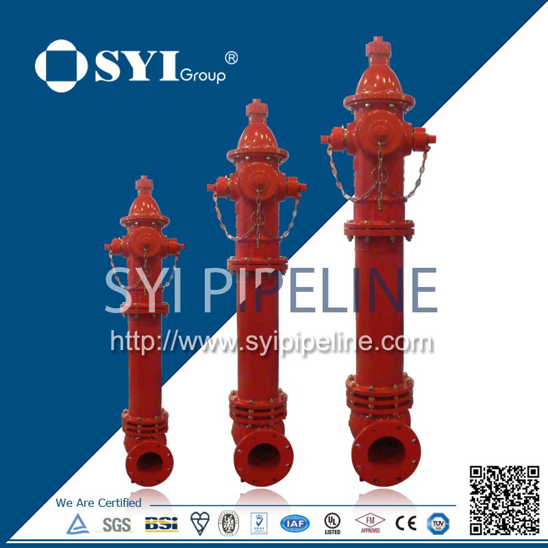 DN100 Ductile Cast Iron Outdoor Fire Hydrant Outdoor landing fire hydrant