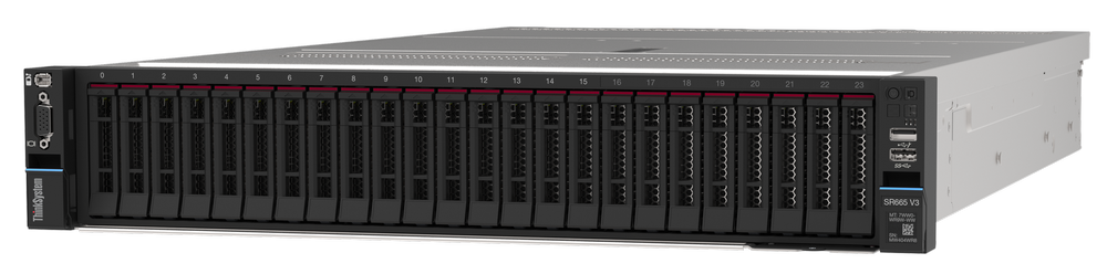 Expand Performance ThinkSystem SR665 V3 AMD EPYC 9654P 2.4GHz 2U Rack 8SFF 64GB Server SR665 V3