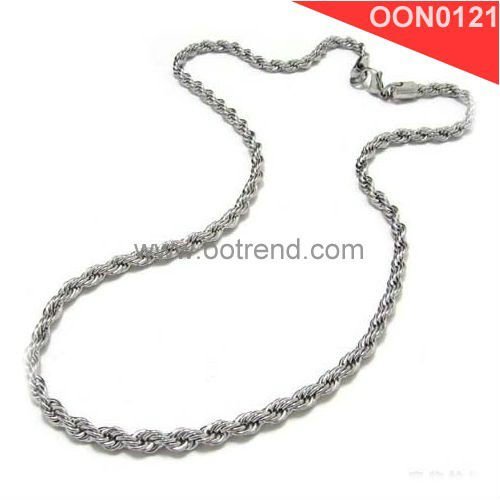 26inches long rope chain necklace ,cheap fashion long necklace