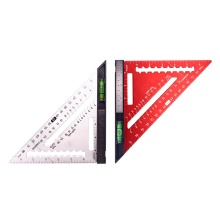 7 Inch Aluminum Alloy Woodworking Measuring Ruler with Bubble Vial