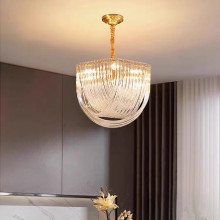 Hotel Glass Chandelier Lighting for Living Room Pendant Lamp Indoor Decorations