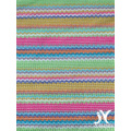 Rayures multicolores tissus enveloppants de dissimulation de crochet en polyester