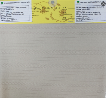 CVC Double Jacquard Fabric Knitted