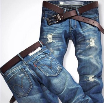 New Men Classic Jeans Stylish Designed Straight Slim Trousers Casual jeans men
