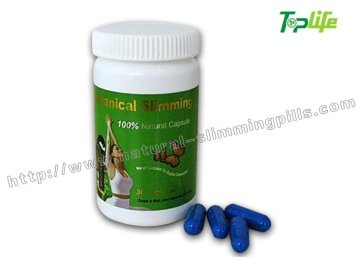 Blue Mzt Plus Botanical Slimming Softgel With Black Liquid Inside For Waist Weight Loss