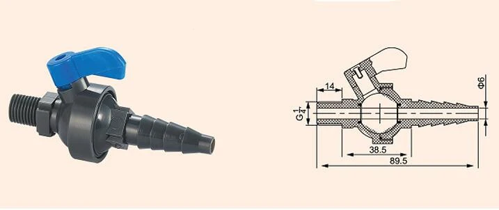 UPVC Cock Sampling Valve for Oxygen